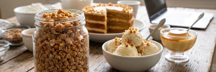 Butterscotch Nuts online for cakes, ice cream and desserts