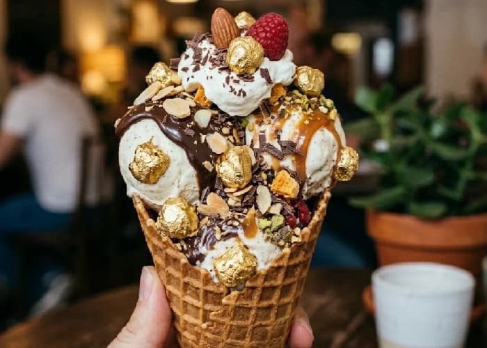 Ice Cream Toppings for a Golden Caramel Dessert Experience