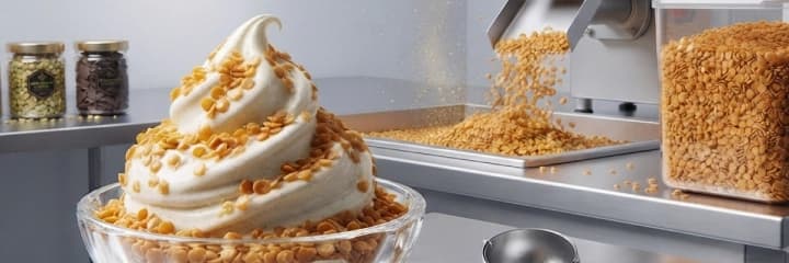 Premium butterscotch nuts used as ice cream toppings